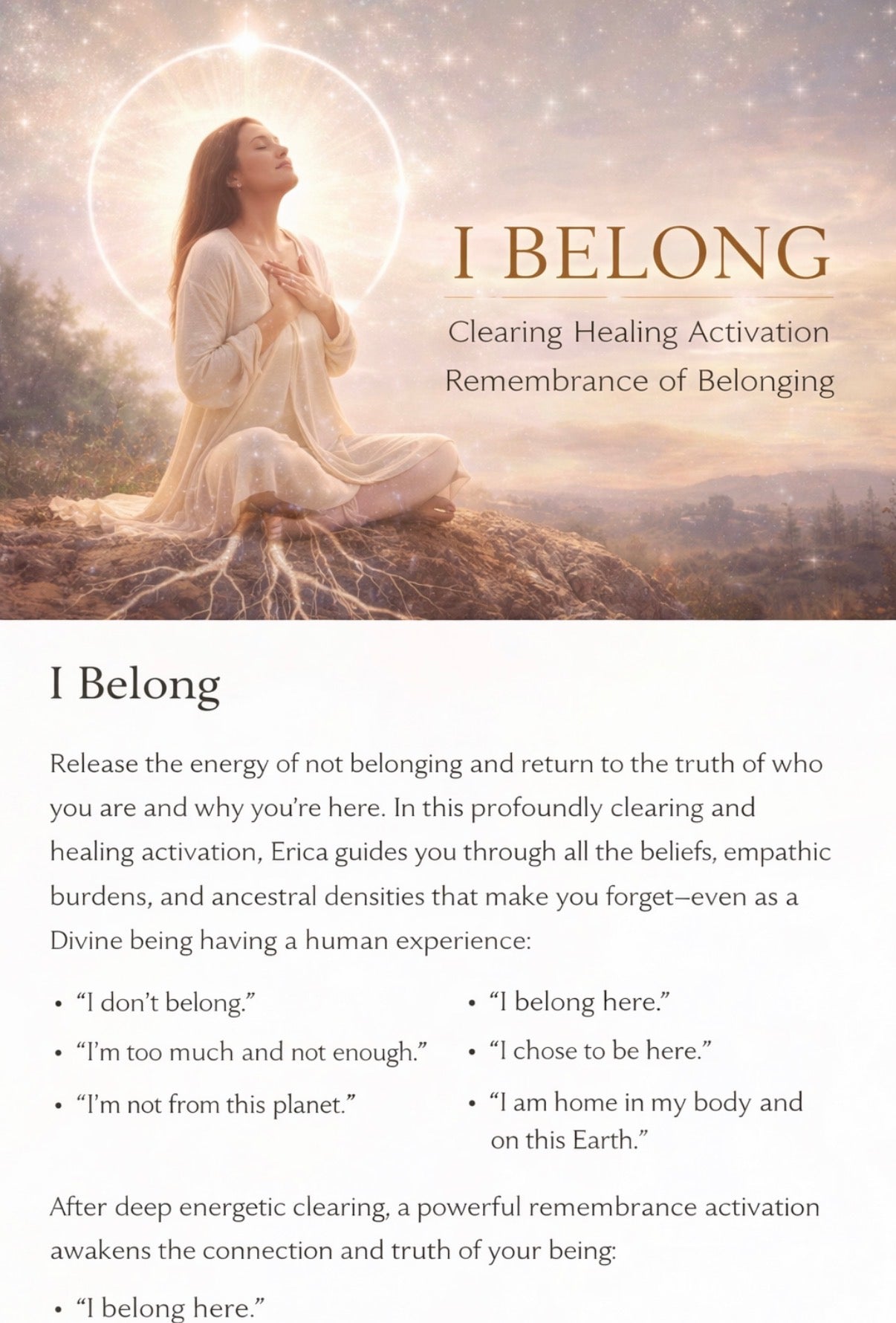 I Belong! Healing & Activation
