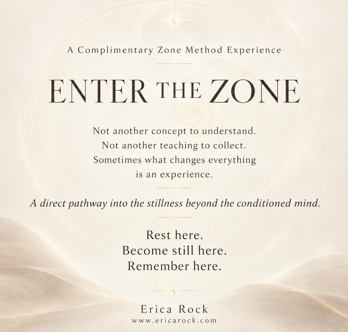 Experience your God Being a 60 Minute Guided Experience with Erica Rock