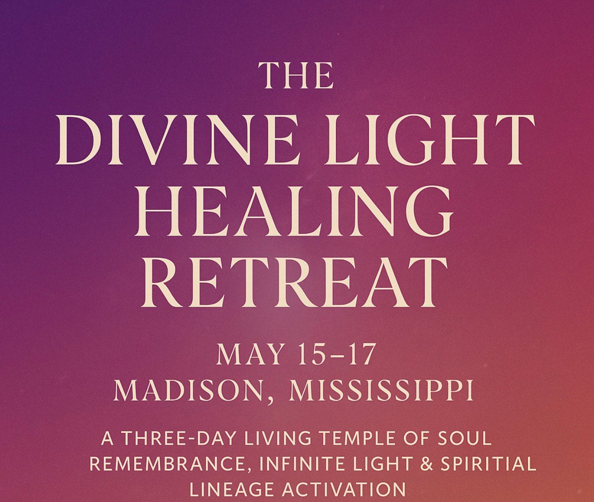 Three Day Spiritual Intensive