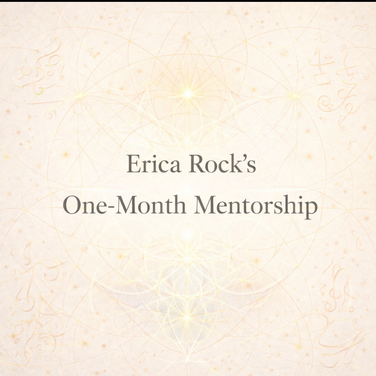 1 month Mentorship